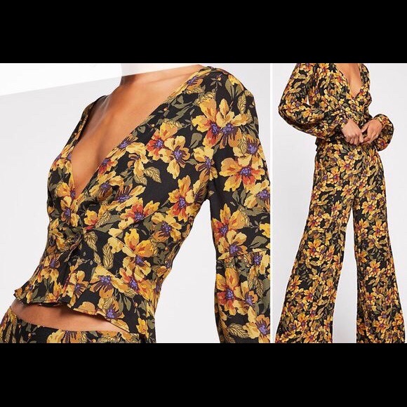 FREE PEOPLE LOVE LETTER PANTS SET - Picture 3 of 6